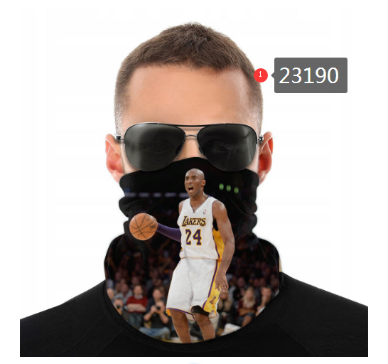 NBA 2021 Los Angeles Lakers #24 kobe bryant 23190 Dust mask with filter->nba dust mask->Sports Accessory